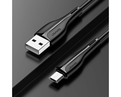 Кабель Usams US-SJ373 U38 Micro Charging and Data Cable 1m Black (SJ373USB01)