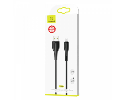 Кабель Usams US-SJ373 U38 Micro Charging and Data Cable 1m Black (SJ373USB01)