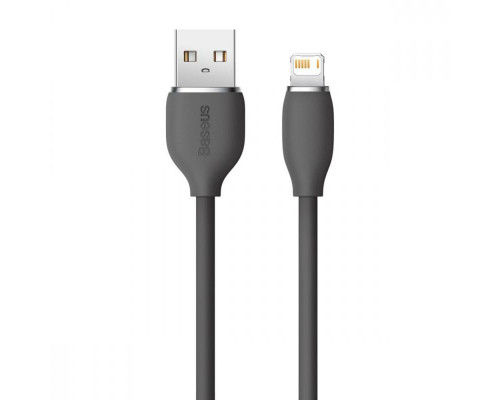 Кабель Baseus Jelly Liquid Silica Gel Fast Charging Data Cable USB to iP 2.4A 1.2m Black (CAGD000001)