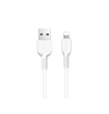 Кабель HOCO X13 USB to iP 2.4A, 1m, PVC, PVC connectors, White (6957531061151)
