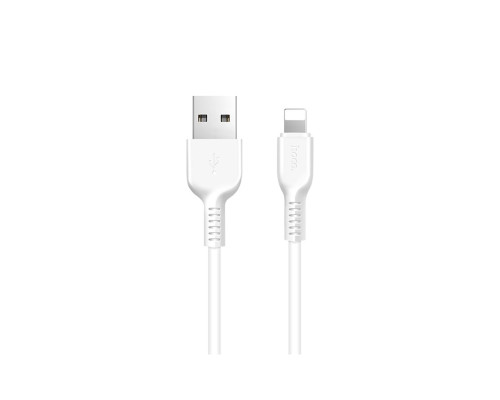 Кабель HOCO X13 USB to iP 2.4A, 1m, PVC, PVC connectors, White (6957531061151)