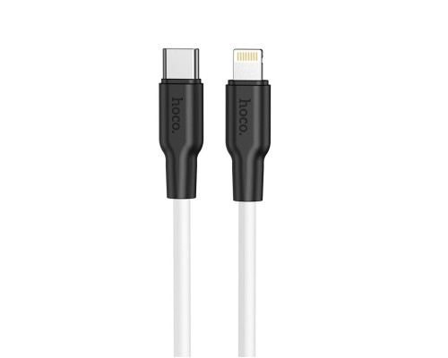 Кабель HOCO X21 Plus Type-C to iP 3A, 20W, 1m, black and white (6931474742162)