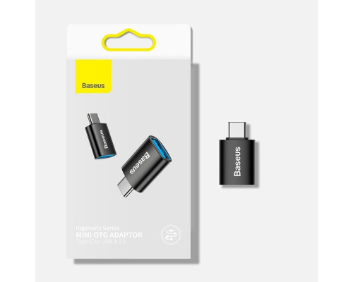Адаптер Baseus Ingenuity Series Mini OTG Adaptor Type-C to USB-A 3.1 Blue (ZJJQ000003)