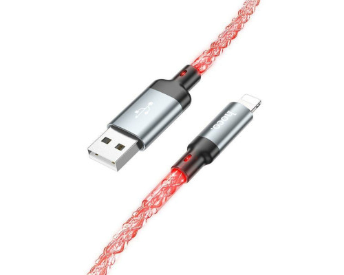 Кабель HOCO U112 Shine charging data cable for iP Gray (6931474788801)