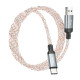 Кабель HOCO U112 Shine charging data cable for Type-C Gray (6931474788818)