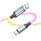 Кабель HOCO U112 Shine charging data cable for Type-C Gray (6931474788818)