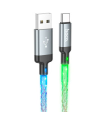 Кабель HOCO U112 Shine charging data cable for Type-C Gray (6931474788818)