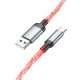 Кабель HOCO U112 Shine charging data cable for Type-C Gray (6931474788818)