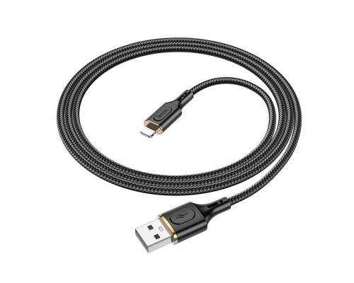 Кабель HOCO X95 Goldentop charging data cable iP Black (6931474794383)