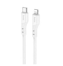 Кабель HOCO X97 Crystal color silicone charging data cable iP white (6931474799791)