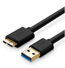 Кабель UGREEN US130 USB 3.0 A Male to Micro USB 3.0 Type B Male Cable 1m (Black) (UGR-10841) (UGR-10841)