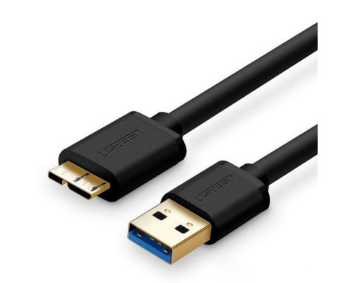 Кабель UGREEN US130 USB 3.0 A Male to Micro USB 3.0 Type B Male Cable 1m (Black) (UGR-10841) (UGR-10841)