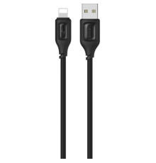 Кабель Usams US-SJ618 2.4A Lightning Charging & Data Cable - Moe Series 1m Black (SJ618USB01)