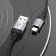 Кабель HOCO X102 USB to Type-C 3A, 1m, nylon, aluminum connectors, Black (6942007608770)