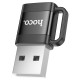 Адаптер HOCO UA31D USB male to Type-C female USB2.0 adapter Black (6942007628143)