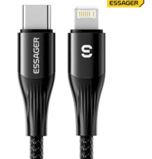 Кабель ESSAGER SY01-P Type-C to IP 29W black (EXCTL-SY01-P)