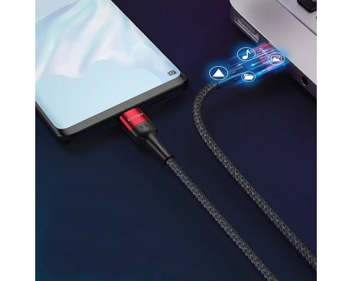 Кабель ESSAGER Fast Charging 5A USB-A to Type C 0.3m red (EXCT-FMTB09)