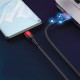 Кабель ESSAGER Fast Charging 5A USB-A to Type C 0.3m red (EXCT-FMTB09)
