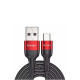 Кабель ESSAGER Fast Charging 5A USB-A to Type C 0.3m red (EXCT-FMTB09)