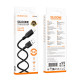 Кабель BOROFONE BX113 Lenny silicone charging data cable iP(L=1M) Black (6941991115394)