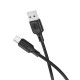 Кабель BOROFONE BX113 Lenny silicone charging data cable Type-C(L=3M) Black (6941991115554)