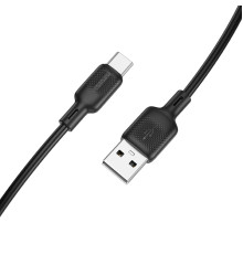 Кабель BOROFONE BX113 Lenny silicone charging data cable Type-C(L=3M) Black (6941991115554)
