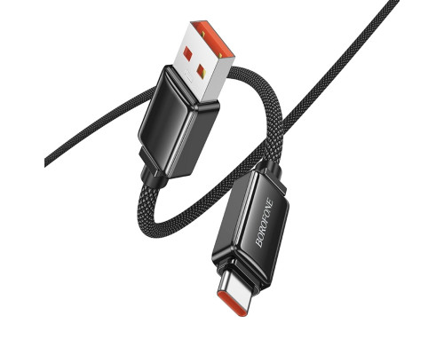 Кабель BOROFONE BU53 5A Meteor fast charging data cable Type-C Black (6941991113604)