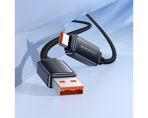 Кабель BOROFONE BU53 5A Meteor fast charging data cable Type-C Black (6941991113604)