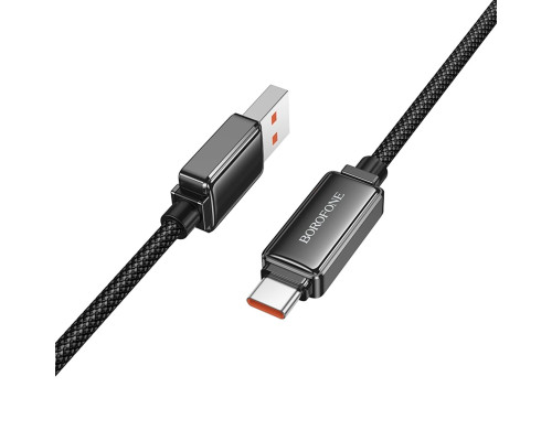 Кабель BOROFONE BU53 5A Meteor fast charging data cable Type-C Black (6941991113604)