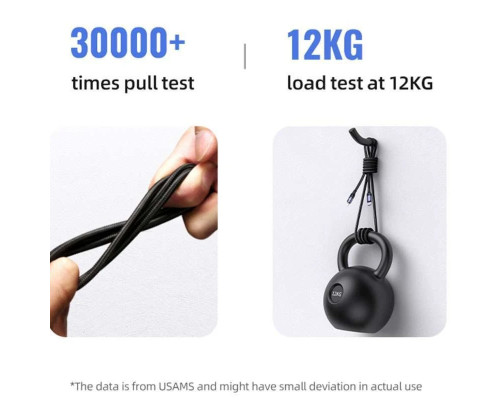 Кабель Usams US-SJ522 U71 Type-C to Lightning 20W PD Fast Charging 2m black (SJ522USB01)