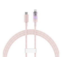 Кабель Baseus Explorer Series Fast Charging Cable with Smart Temperature Control Type-C to iP 20W 1m Pink (CATS010204)