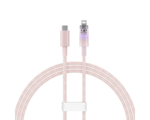 Кабель Baseus Explorer Series Fast Charging Cable with Smart Temperature Control Type-C to iP 20W 1m Pink (CATS010204)