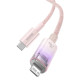 Кабель Baseus Explorer Series Fast Charging Cable with Smart Temperature Control Type-C to iP 20W 1m Pink (CATS010204)