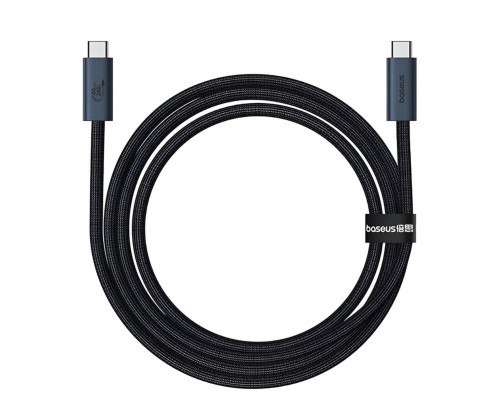 Кабель Baseus Flash 2 USB4 Full-Featured Charging Cable USB-C to USB-C 240W 5.9ft Cluster Black (P10311803112-00)