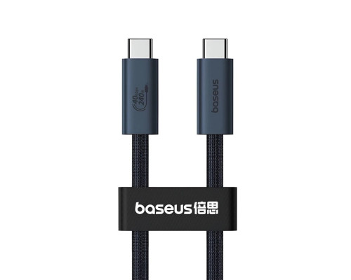 Кабель Baseus Flash 2 USB4 Full-Featured Charging Cable USB-C to USB-C 240W 5.9ft Cluster Black (P10311803112-00)