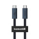 Кабель Baseus Flash 2 USB4 Full-Featured Charging Cable USB-C to USB-C 240W 5.9ft Cluster Black (P10311803112-00)