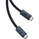 Кабель Baseus Flash 2 USB4 Full-Featured Charging Cable USB-C to USB-C 240W 5.9ft Cluster Black (P10311803112-00)