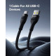 Кабель Baseus Flash 2 Charging Cable USB to USB-C 100W 1m Cluster Black (P10311804111-00)