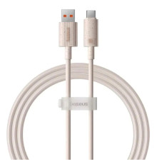 Кабель Baseus Habitat Series Fast Charging Cable USB to Type-C 100W 2m Wheat Pink (P10360203421-01)