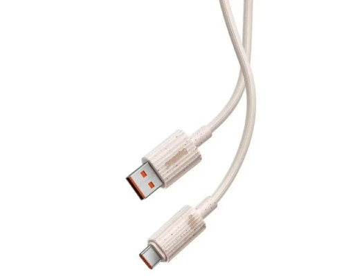 Кабель Baseus Habitat Series Fast Charging Cable USB to Type-C 100W 2m Wheat Pink (P10360203421-01)