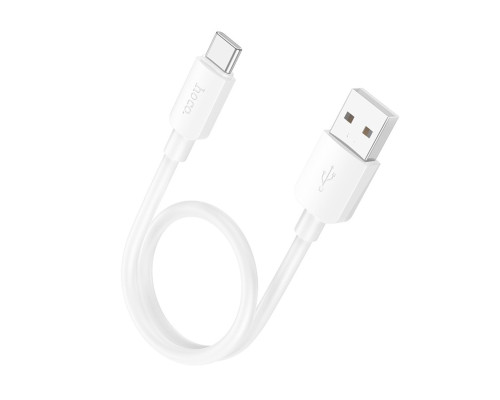 Кабель HOCO X96 Hyper 27W charging data cable Type-C (L=0.25M) White (6942007609418)