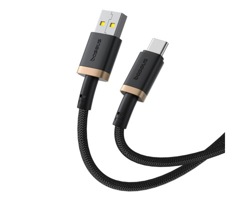 Кабель Baseus Dura Series Fast Charging Cable USB to Type-C 60W 2m Gold+Black (P10377802U01-02)