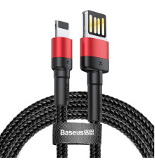Кабель Baseus Cafule Cable（Special Edition）USB For iP 1m Red+Black (CALKLF-G91)