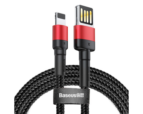 Кабель Baseus Cafule Cable（Special Edition）USB For iP 1m Red+Black (CALKLF-G91)
