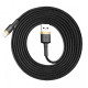 Кабель Baseus Cafule Cable USB For iP 2A 3m Gold+Black (CALKLF-RV1)