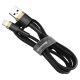 Кабель Baseus Cafule Cable USB For iP 2A 3m Gold+Black (CALKLF-RV1)