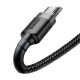 Кабель Baseus Cafule Cable USB For Micro 1.5A 2m Gray+Black (CAMKLF-CG1)