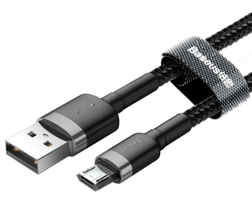 Кабель Baseus Cafule Cable USB For Micro 1.5A 2m Gray+Black (CAMKLF-CG1)