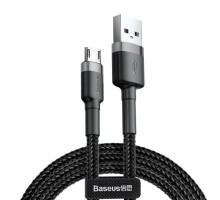 Кабель Baseus Cafule Cable USB For Micro 1.5A 2m Gray+Black (CAMKLF-CG1)