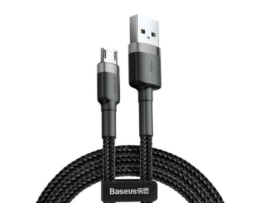 Кабель Baseus Cafule Cable USB For Micro 1.5A 2m Gray+Black (CAMKLF-CG1)